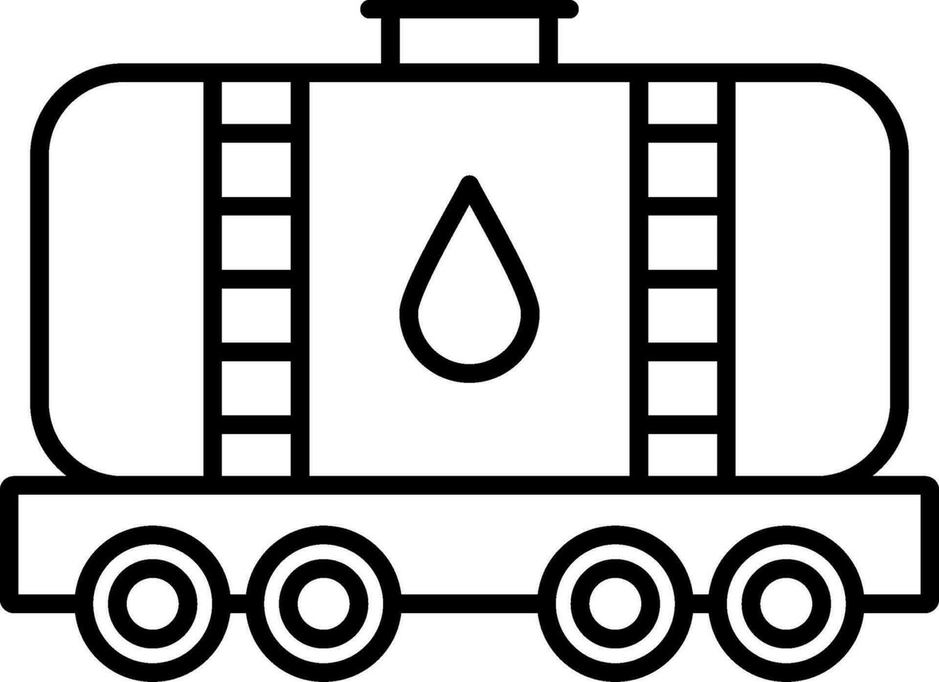 Tank Line Icon vector