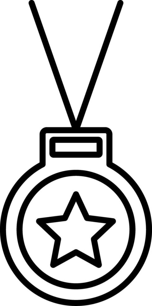 Medal Line Icon vector