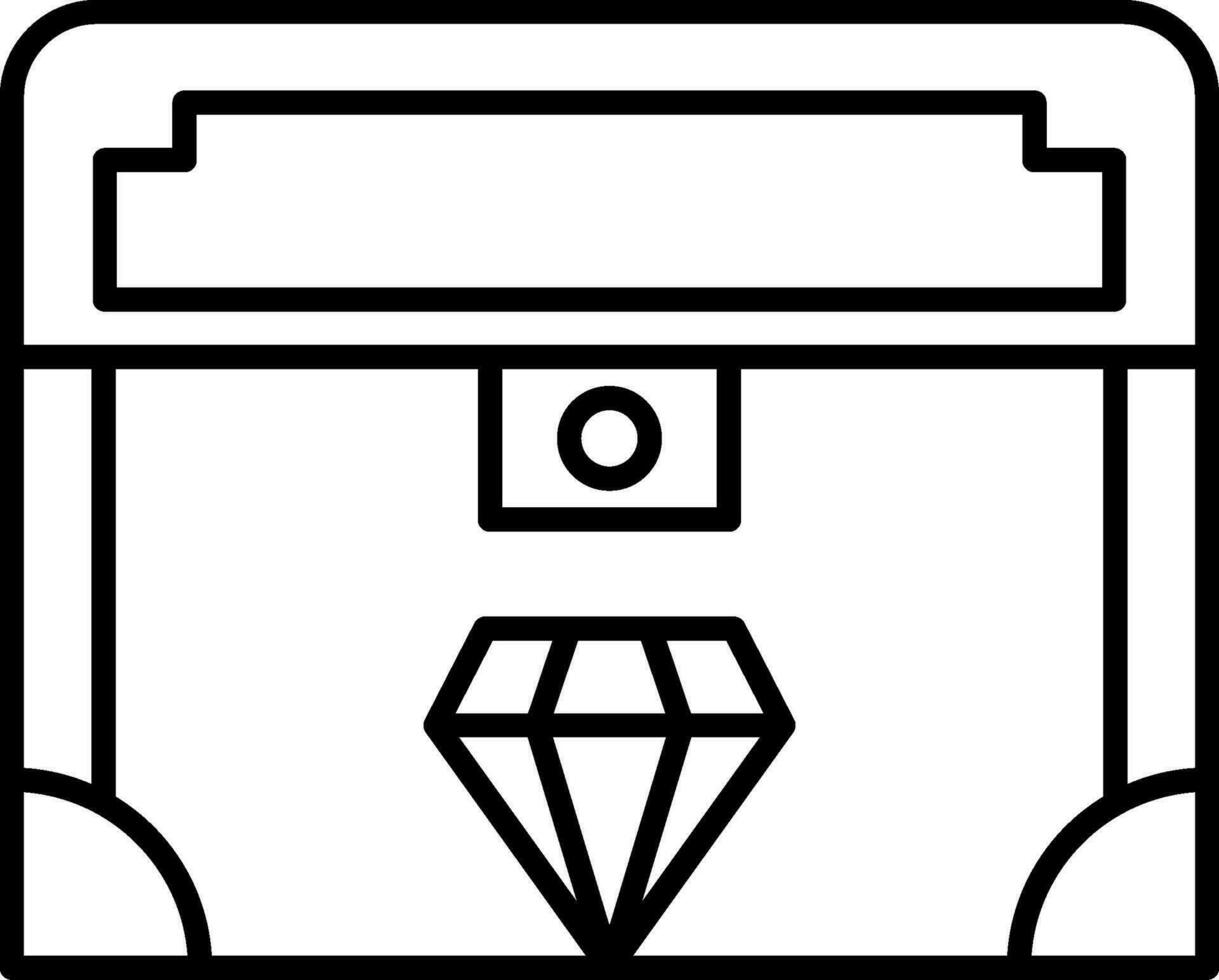 Valuable Line Icon vector