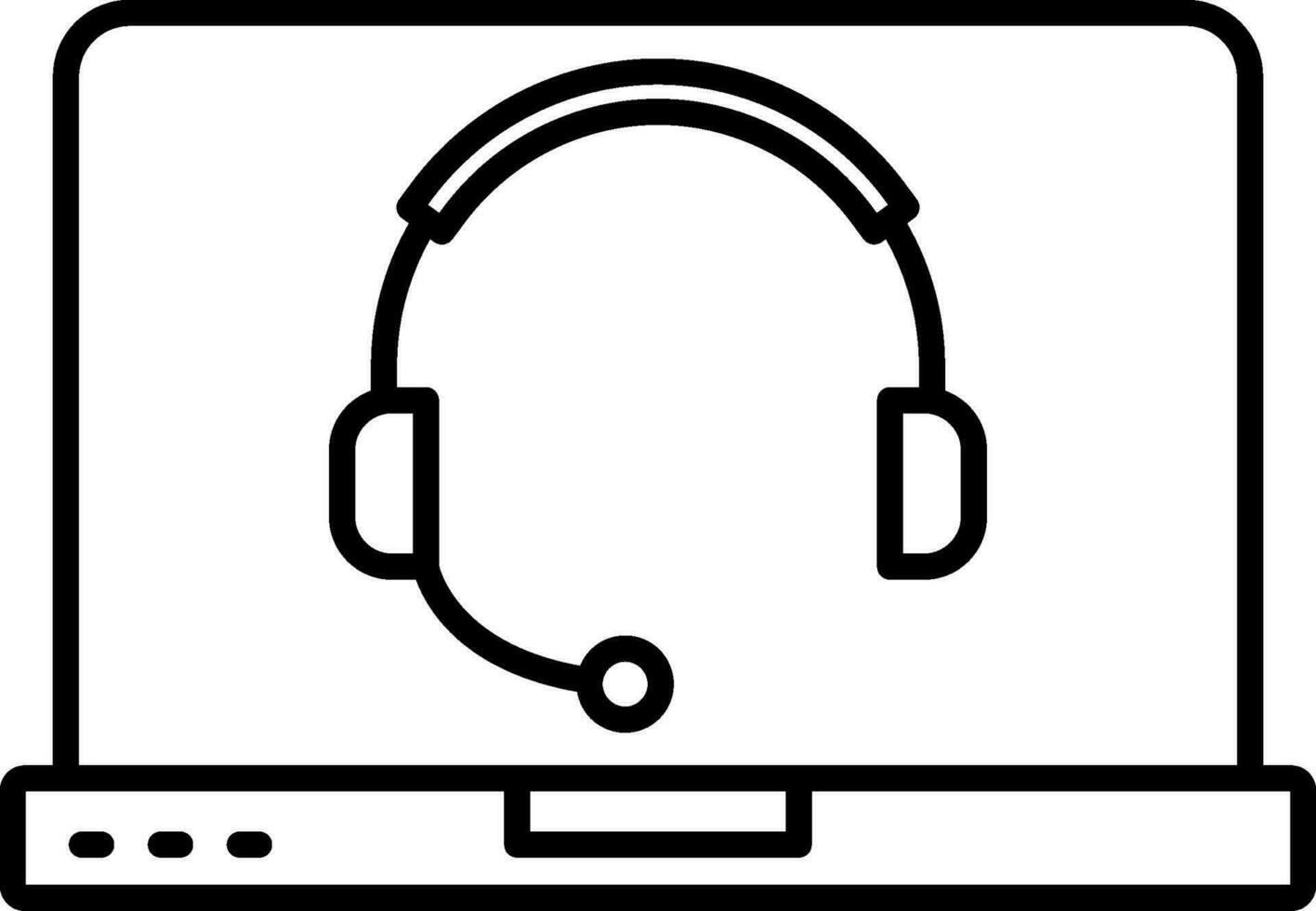 Online Support Line Icon vector