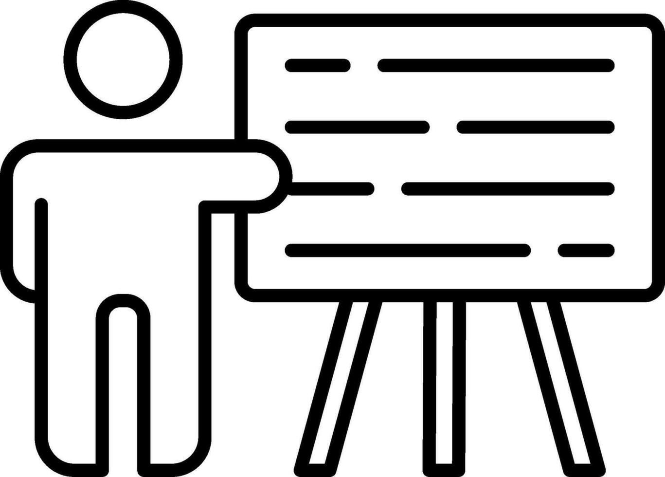 Explain Line Icon vector