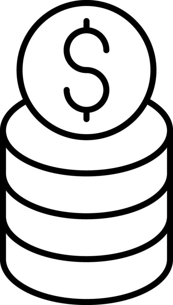 Income Line Icon vector