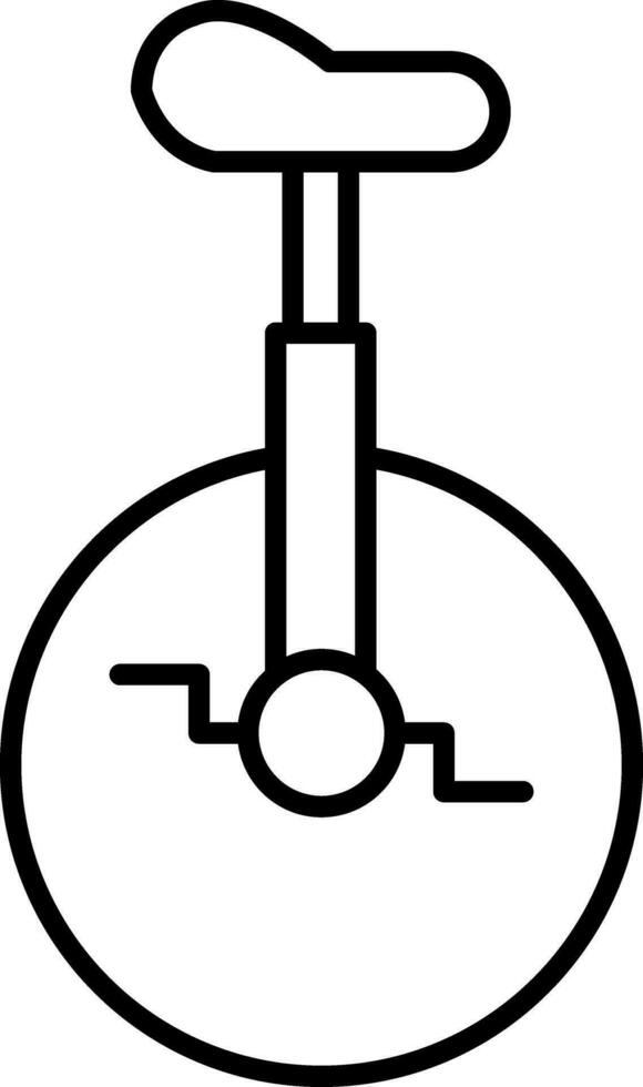 Monocycle Line Icon vector