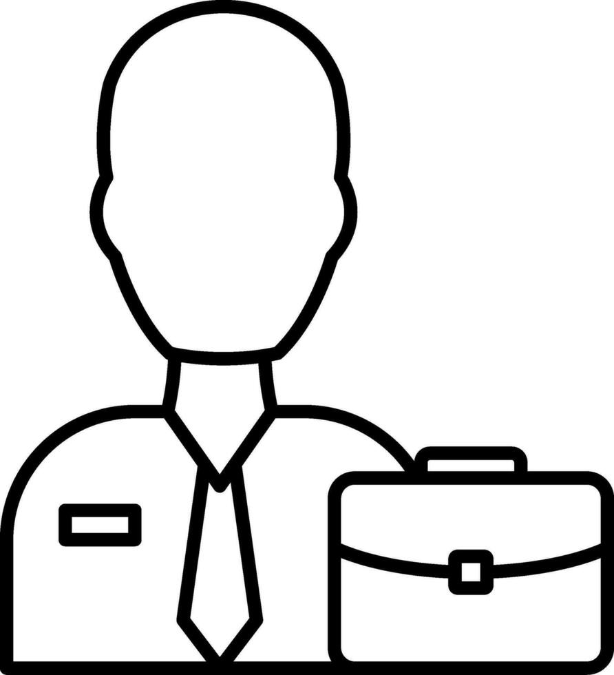 Manager Line Icon vector