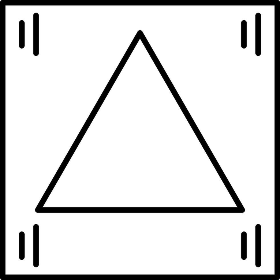Triangle Line Icon vector