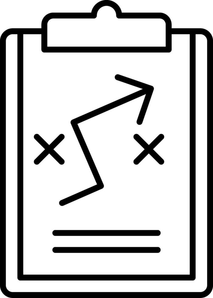 Plan Line Icon vector