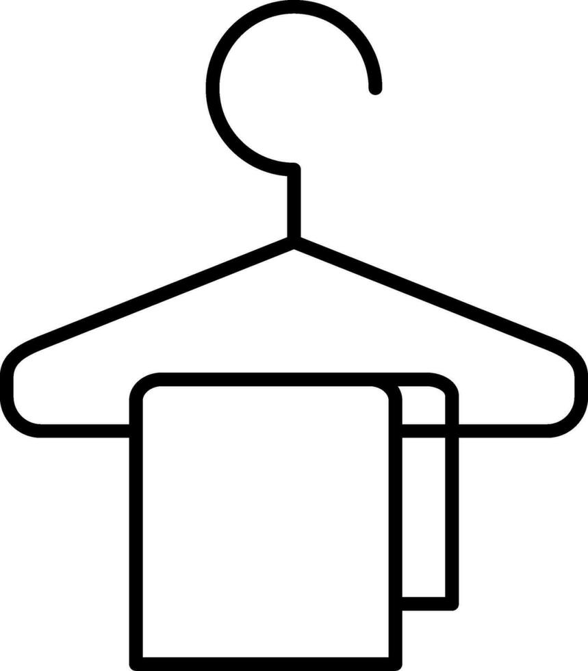 Changing Room Line Icon vector