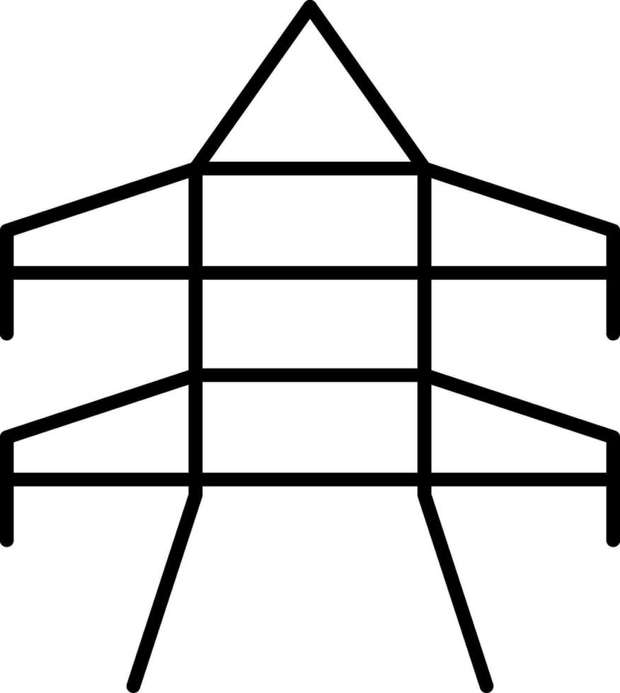 Tower Line Icon vector