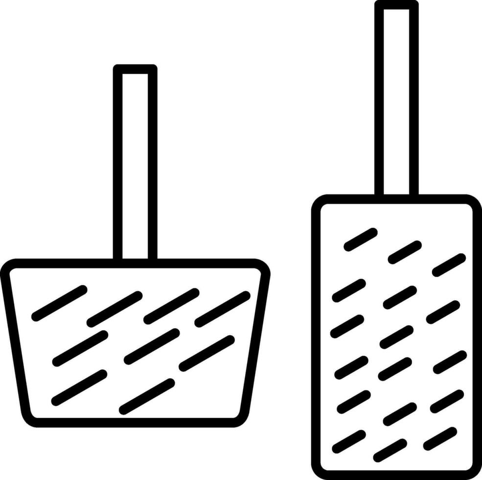 Car Pedals Line Icon vector