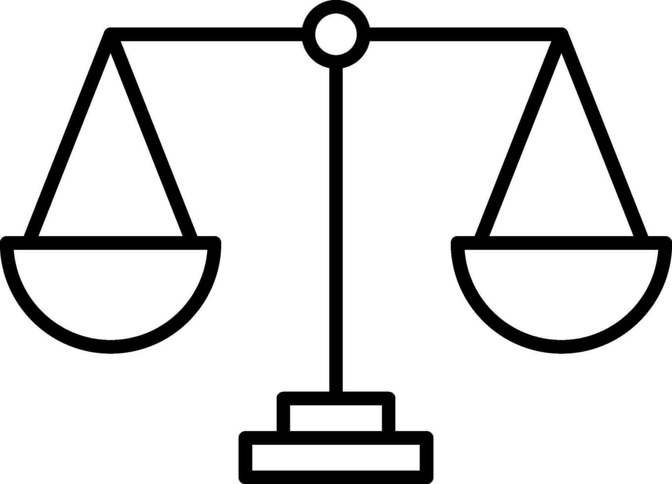 Scales Line Icon vector