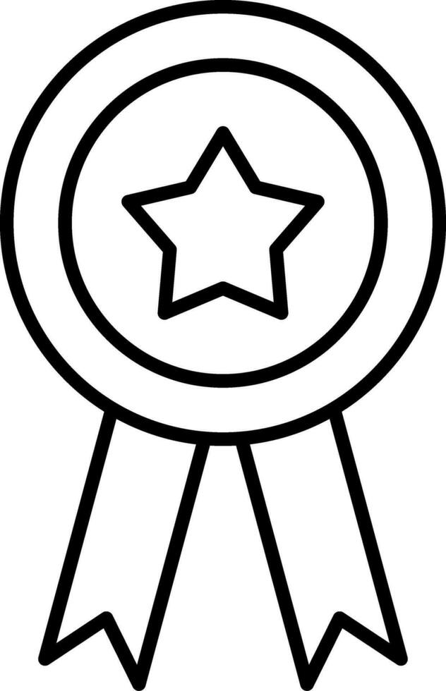 Medal Line Icon vector