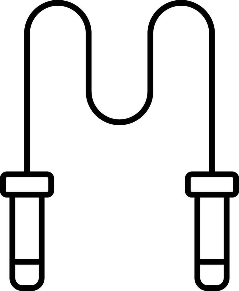 Skipping Rope Line Icon vector