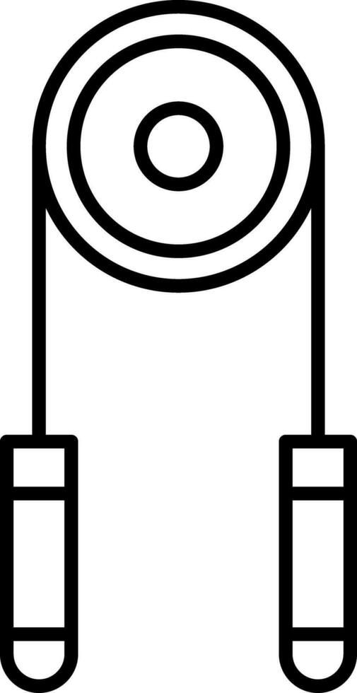 Hand Grip Line Icon vector