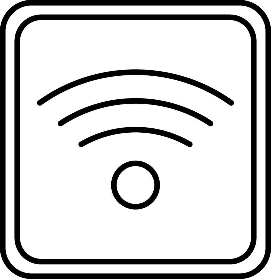 Wifi Line Icon vector