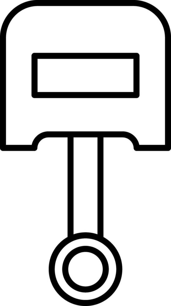 Piston Line Icon vector