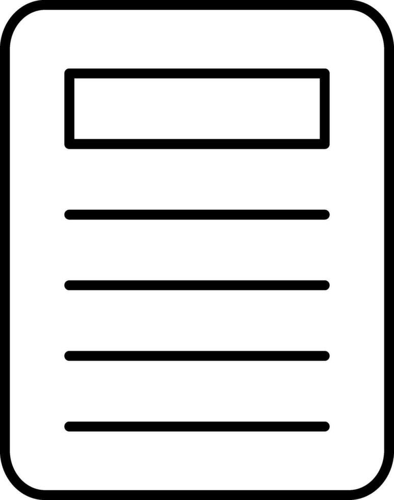 File Line Icon vector