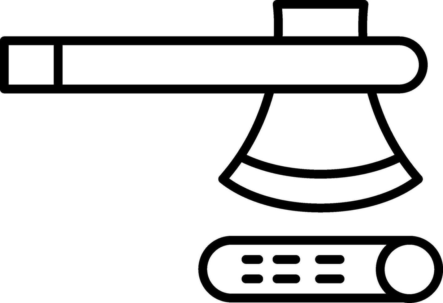 Axe Line Icon vector