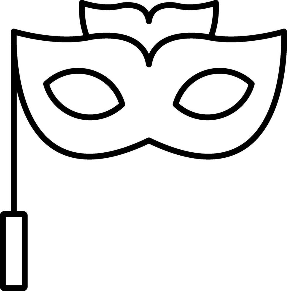 Eye mask Line Icon vector