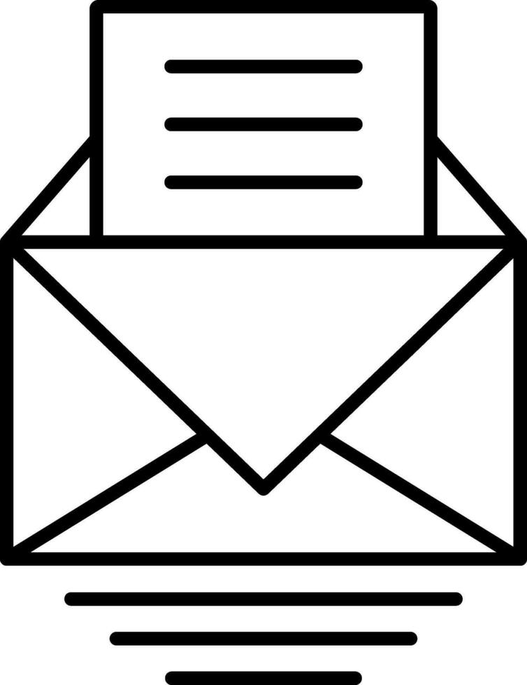 Letter Line Icon vector