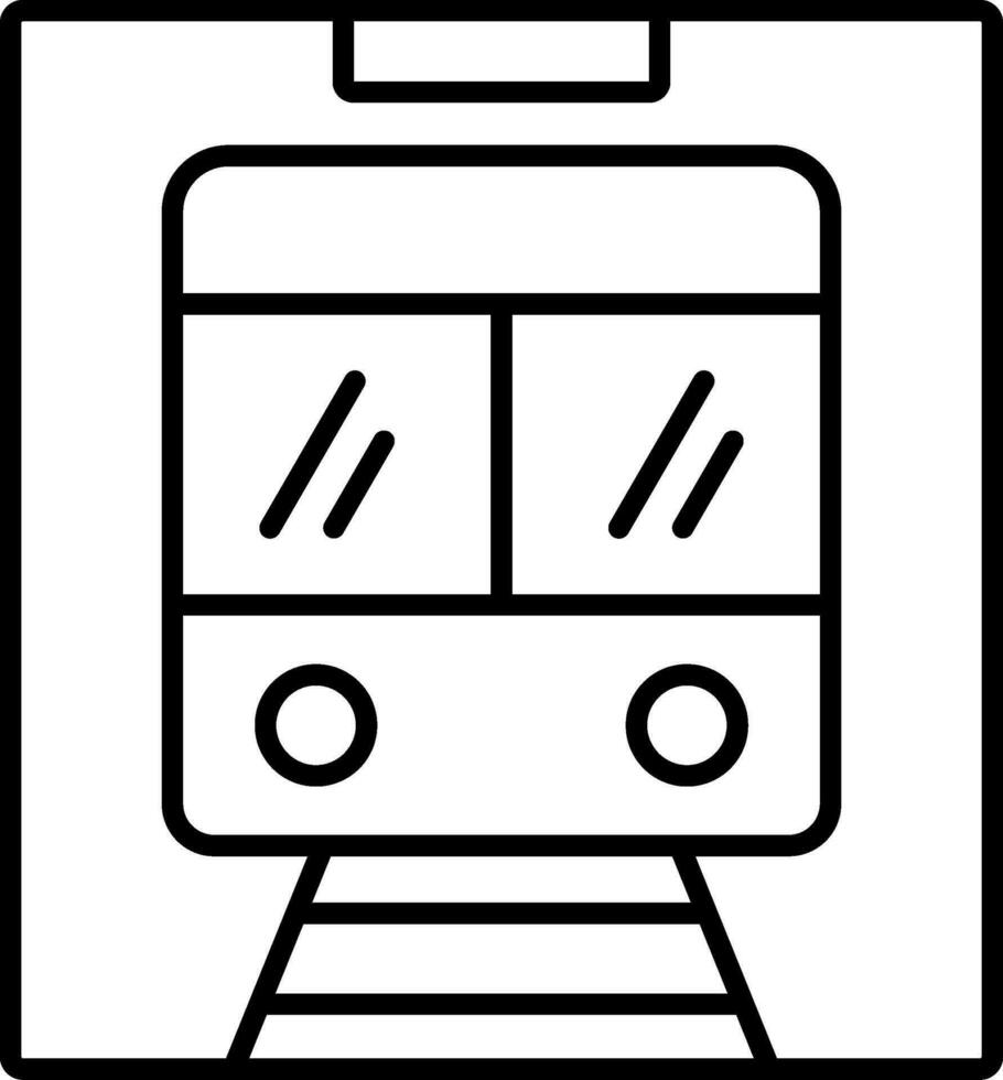 Metro Line Icon vector