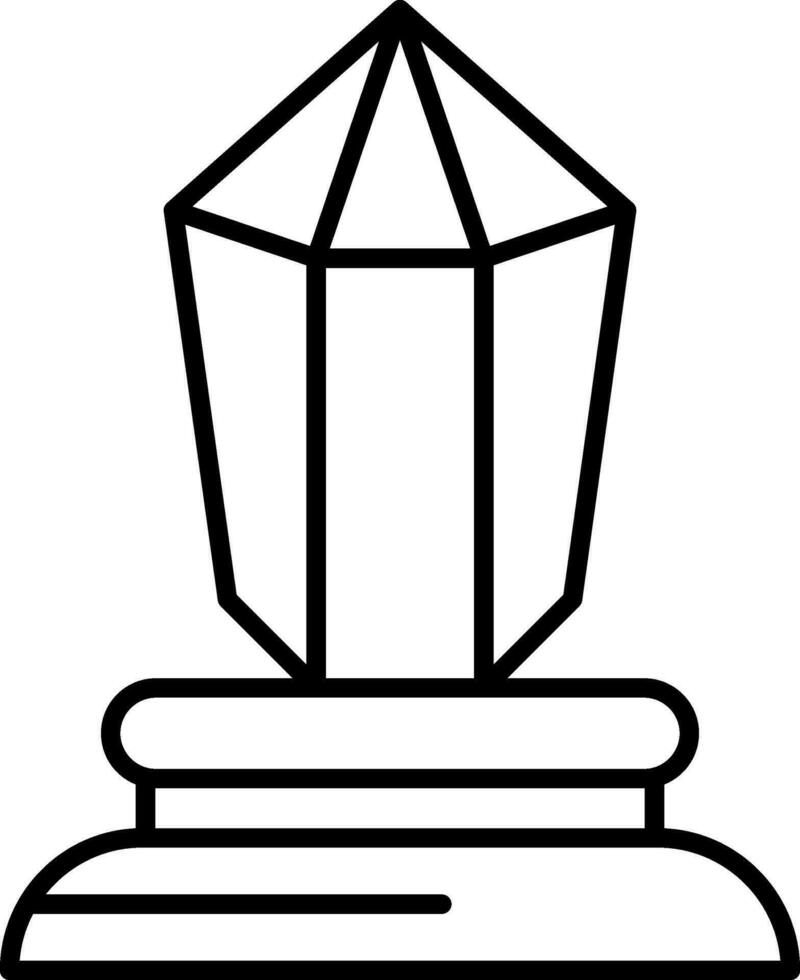 Crystal Line Icon vector