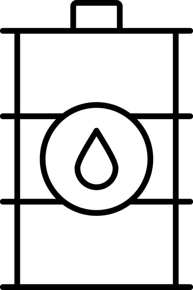 Barrel Line Icon vector