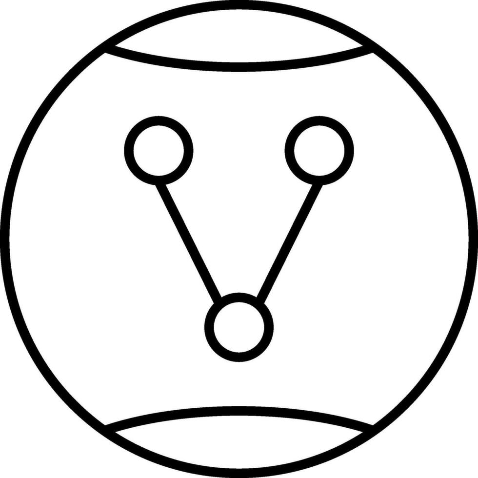 Share Option Line Icon vector