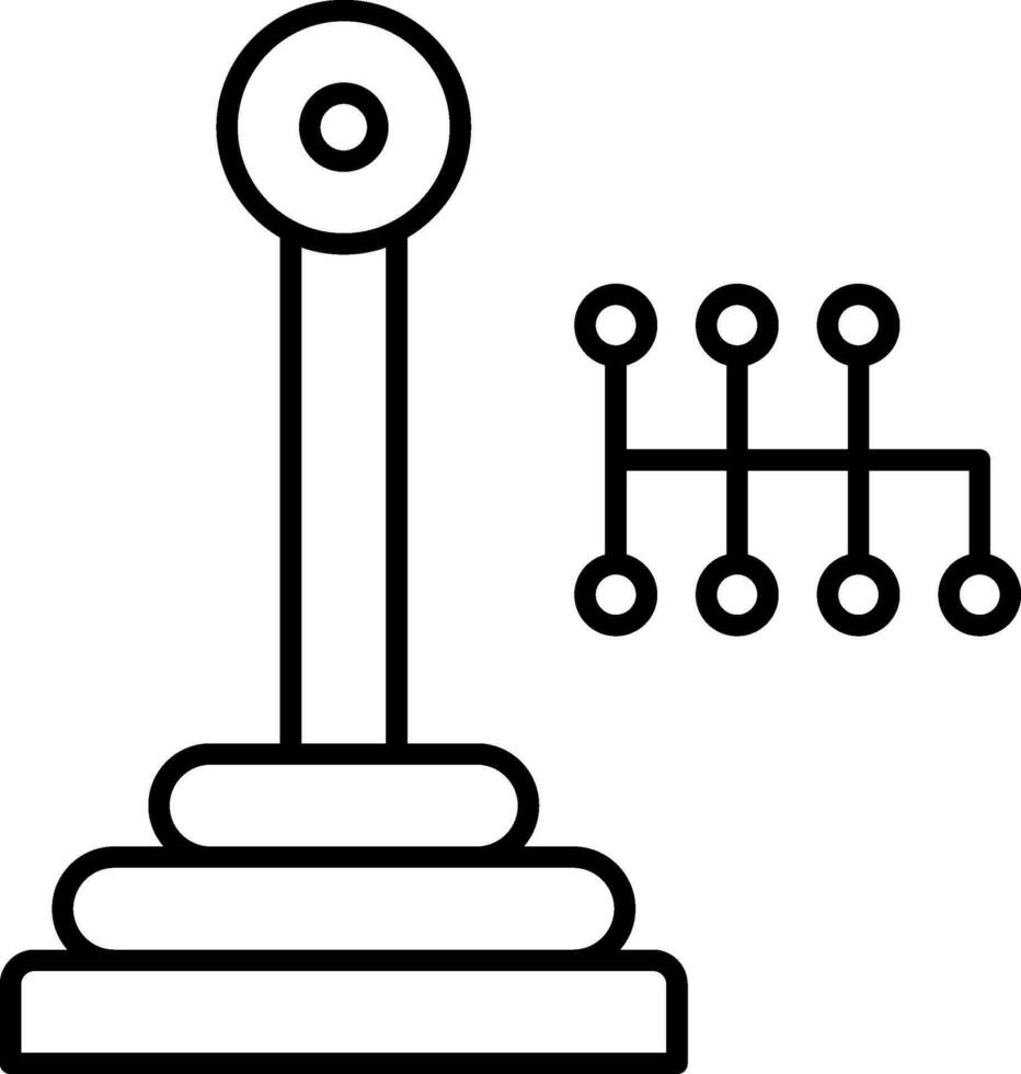 Gearshift Line Icon vector