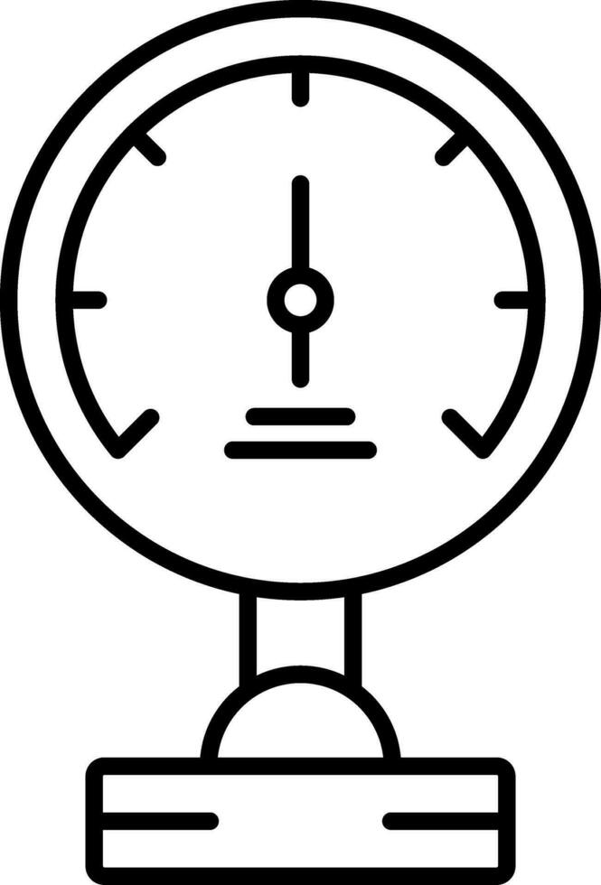 Pressure Meter Line Icon vector