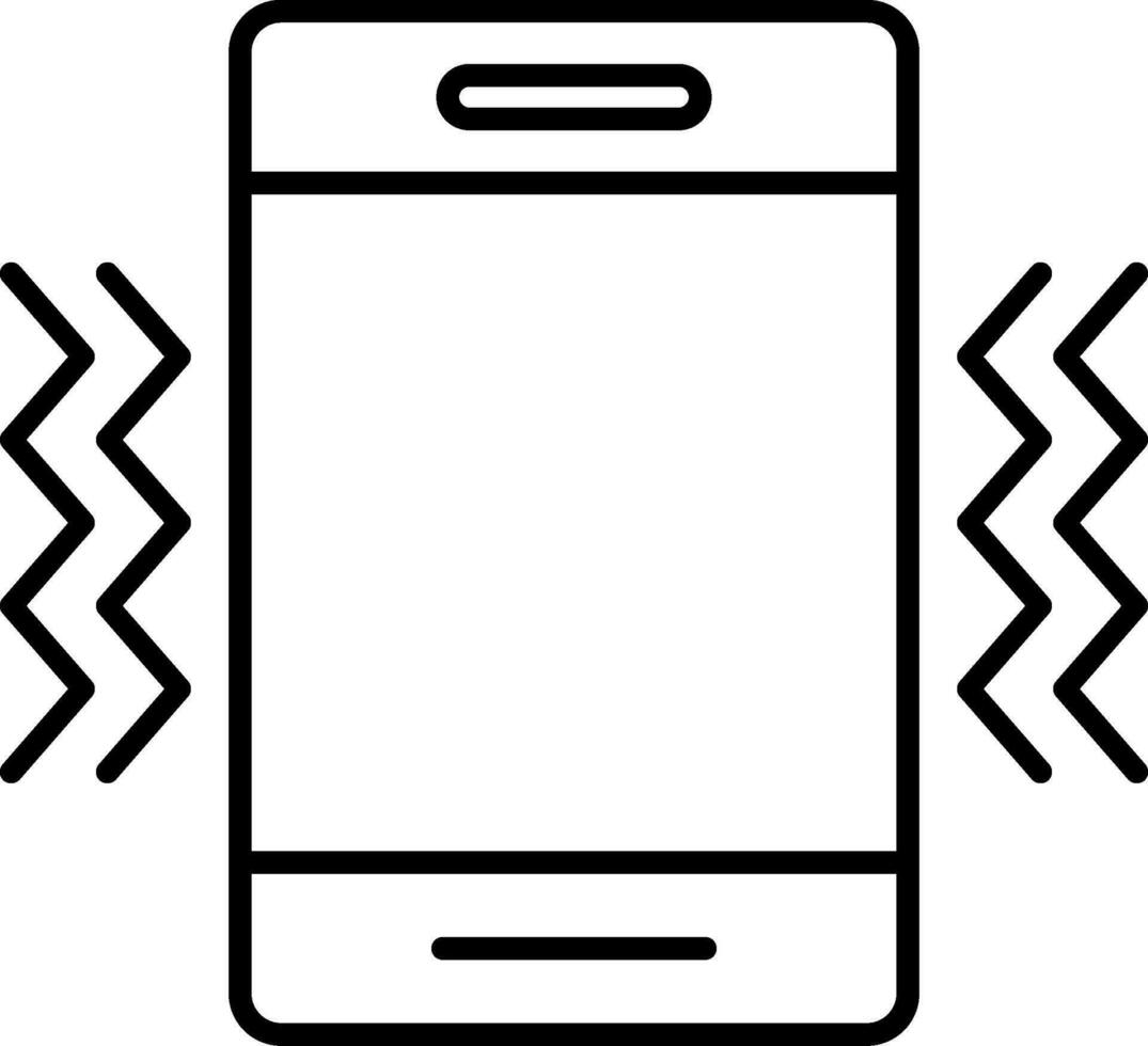Vibration Line Icon vector