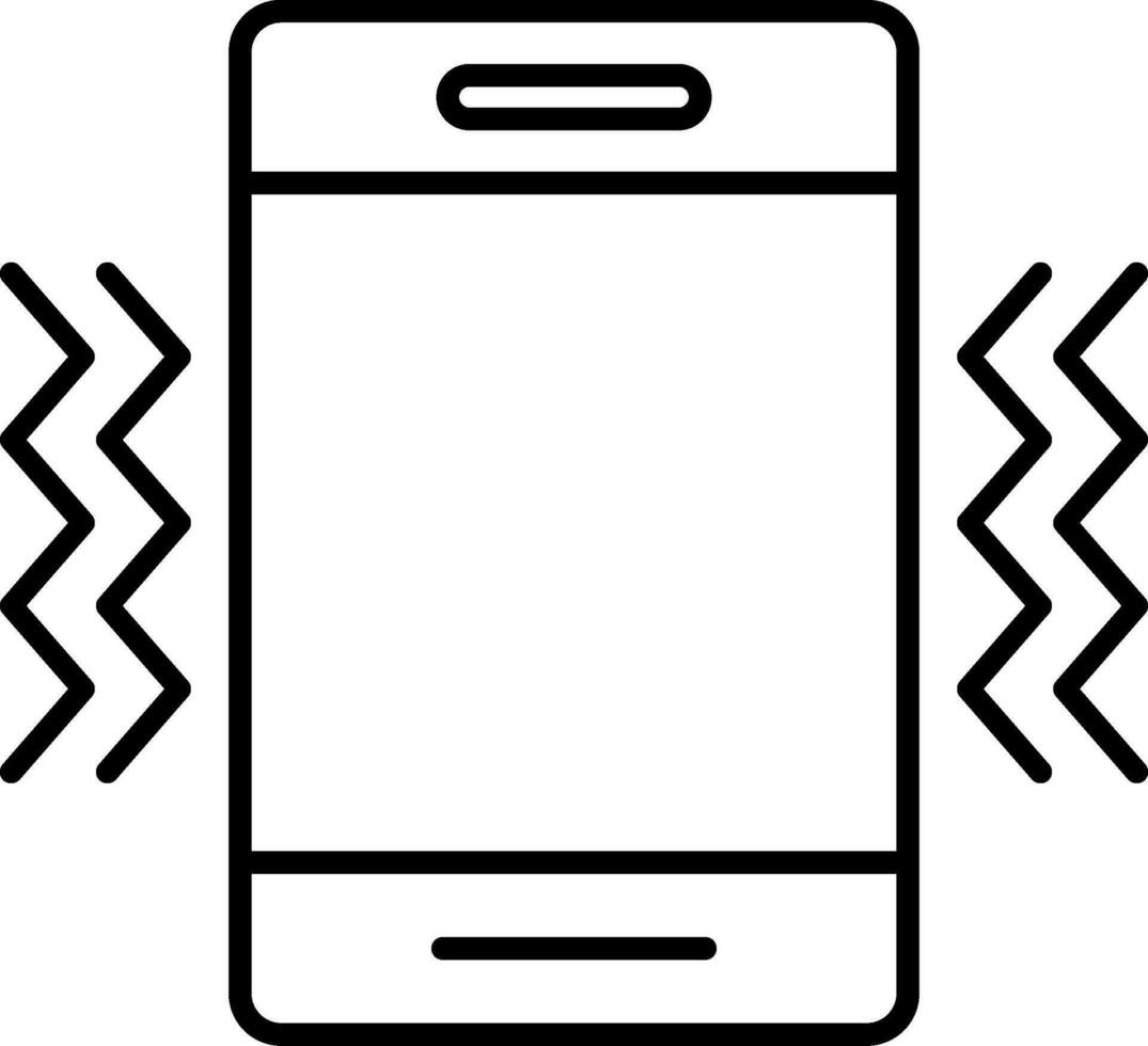 Vibration Line Icon vector