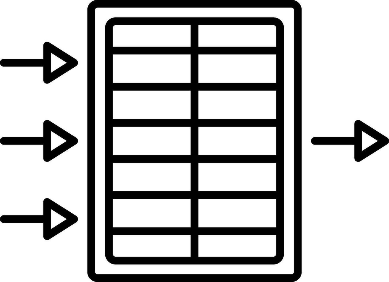 Air Filter Line Icon vector