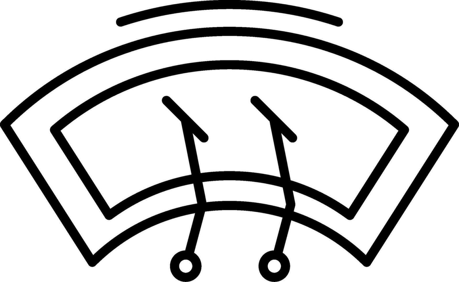 Wiper Line Icon vector