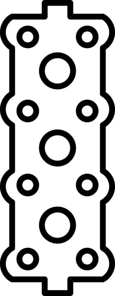 Gasket Line Icon vector
