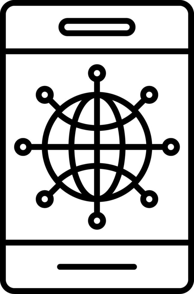 Internet Line Icon vector