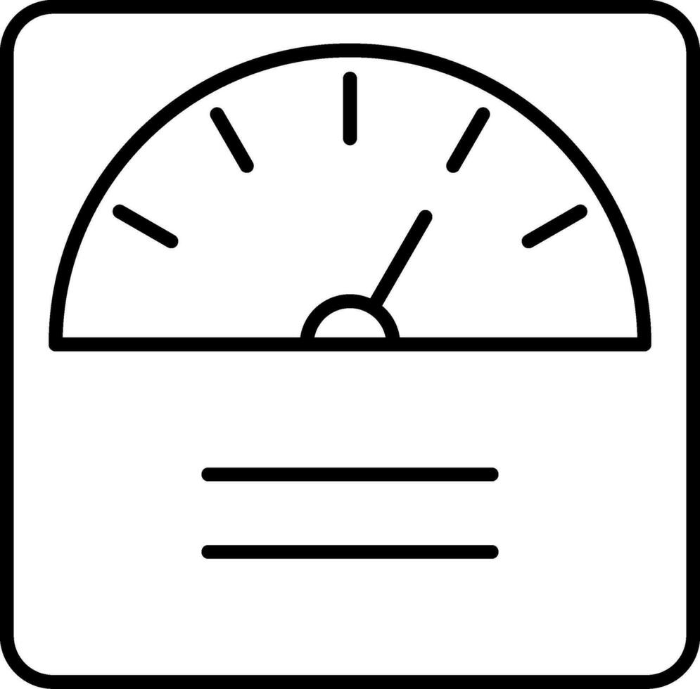 Weight Line Icon vector