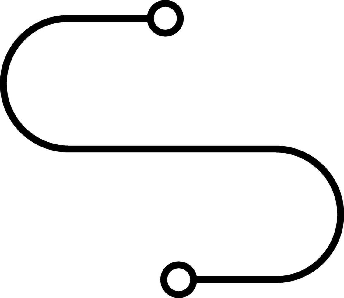 Curve Line Icon vector