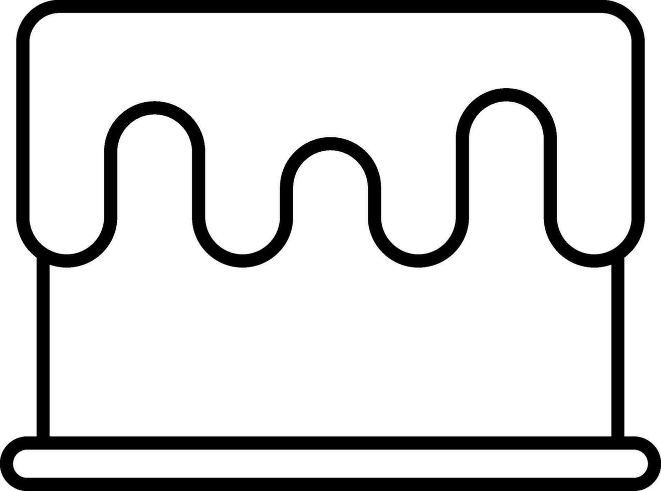 Cake Line Icon vector