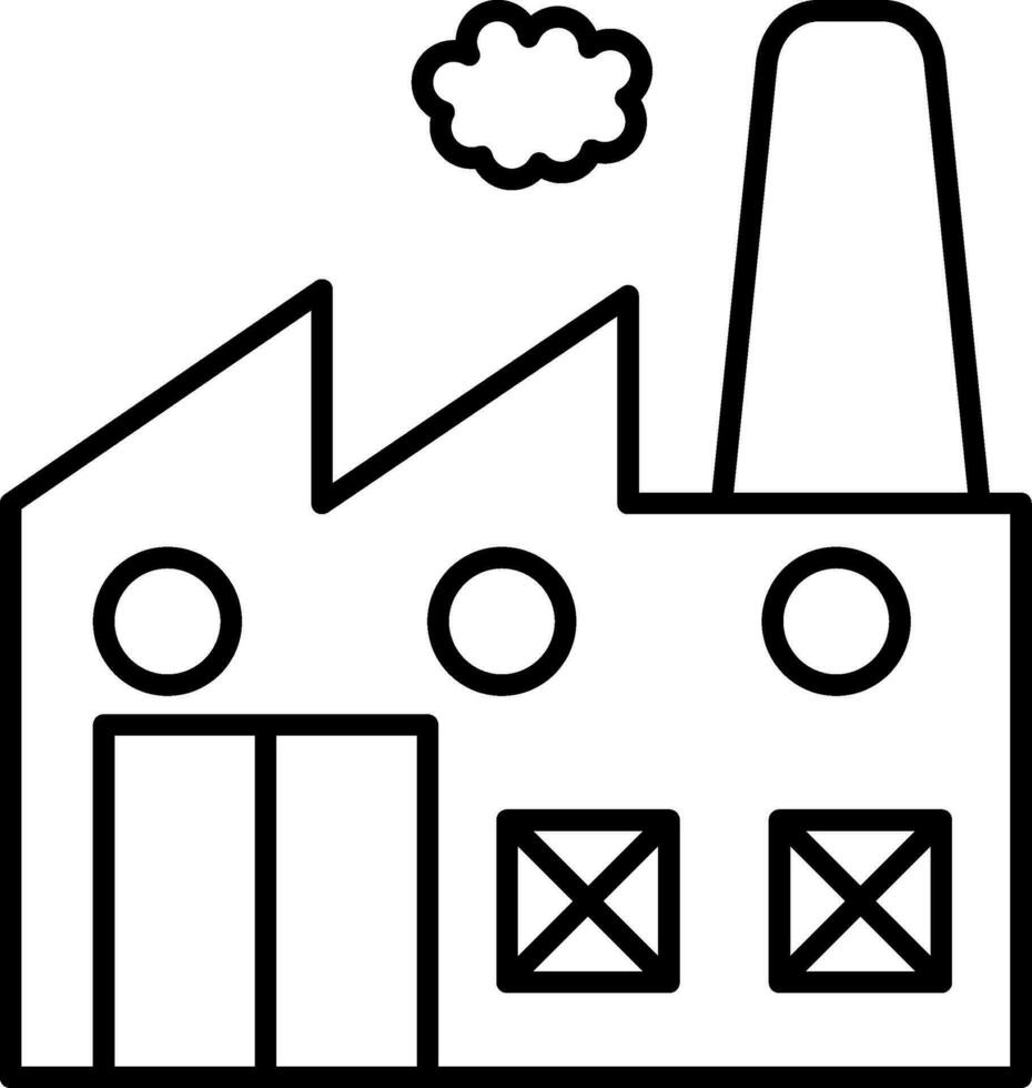 Industry Line Icon vector