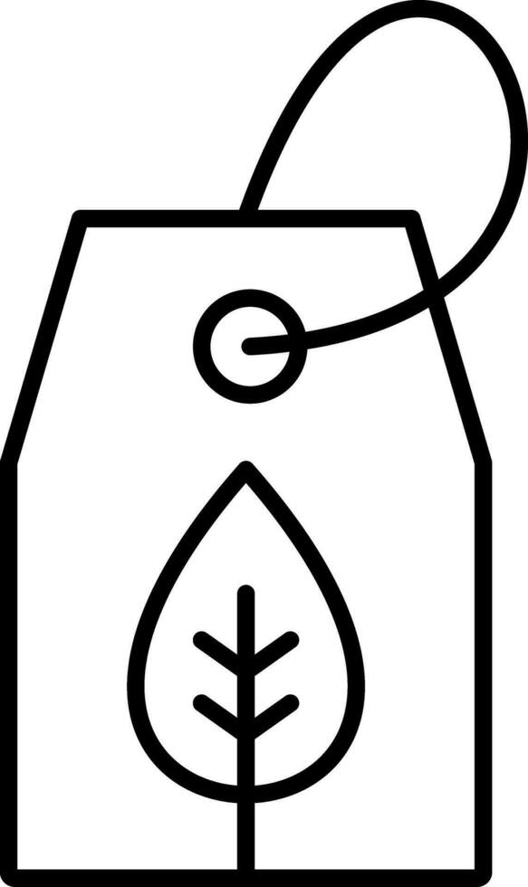 Eco Tag Line Icon vector