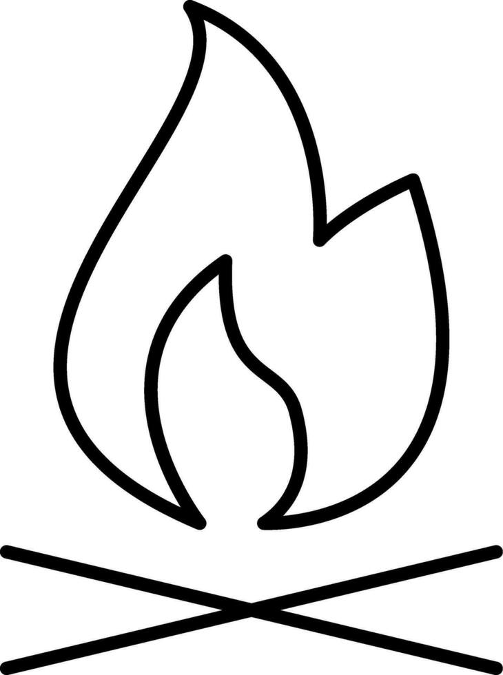 Fire Line Icon vector