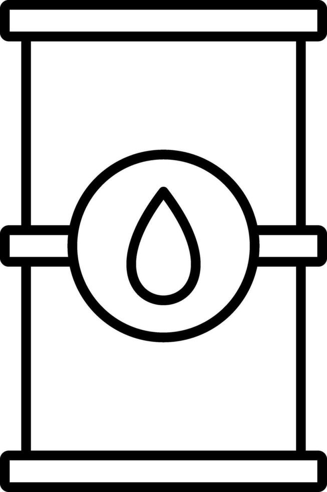 Barrel Line Icon vector