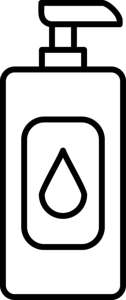 Shampoo Line Icon vector