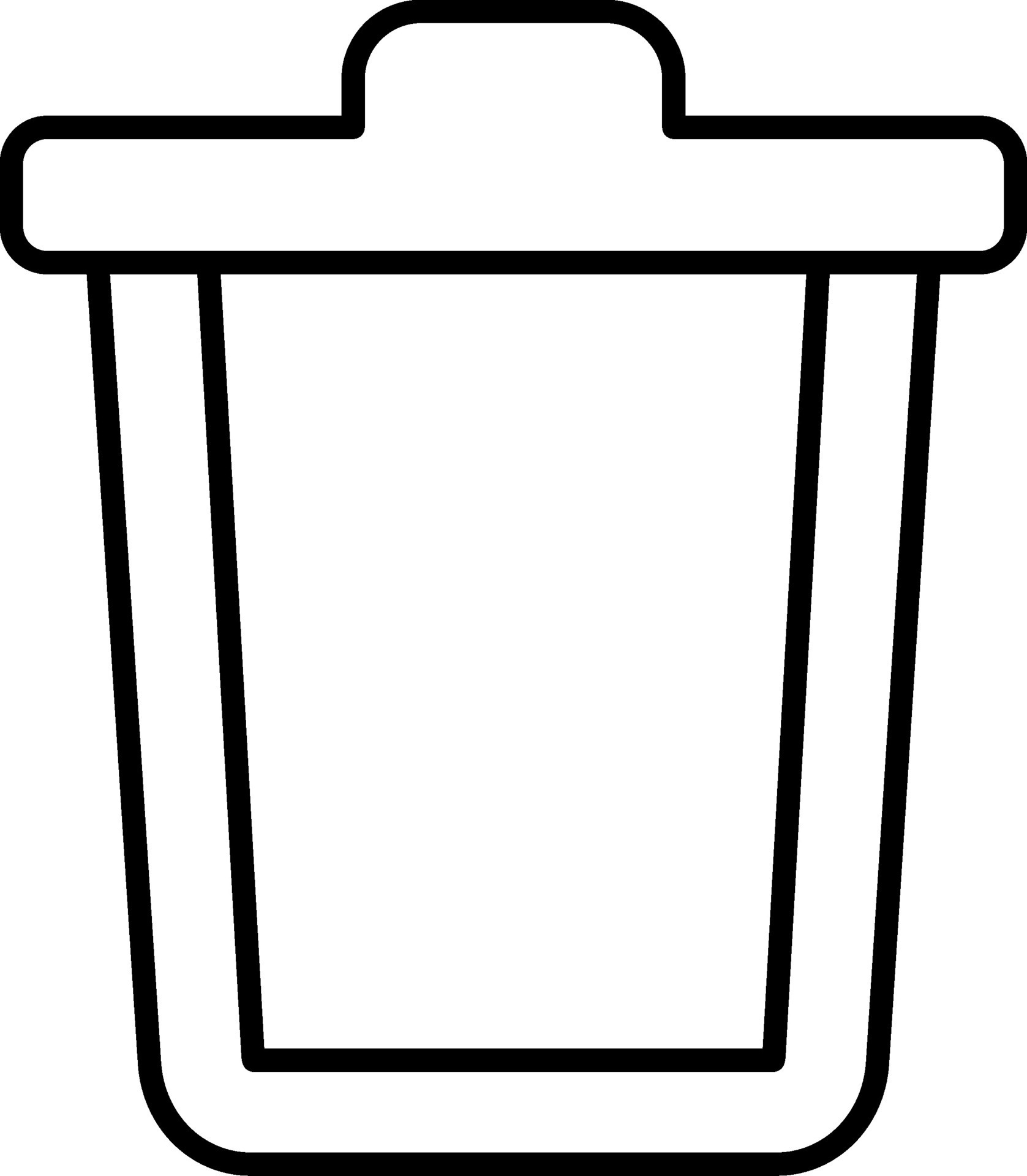 Trash Can Line Icon 36609080 Vector Art at Vecteezy
