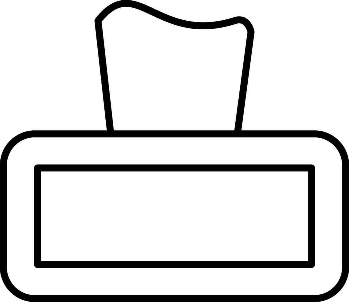 Tissue Line Icon vector