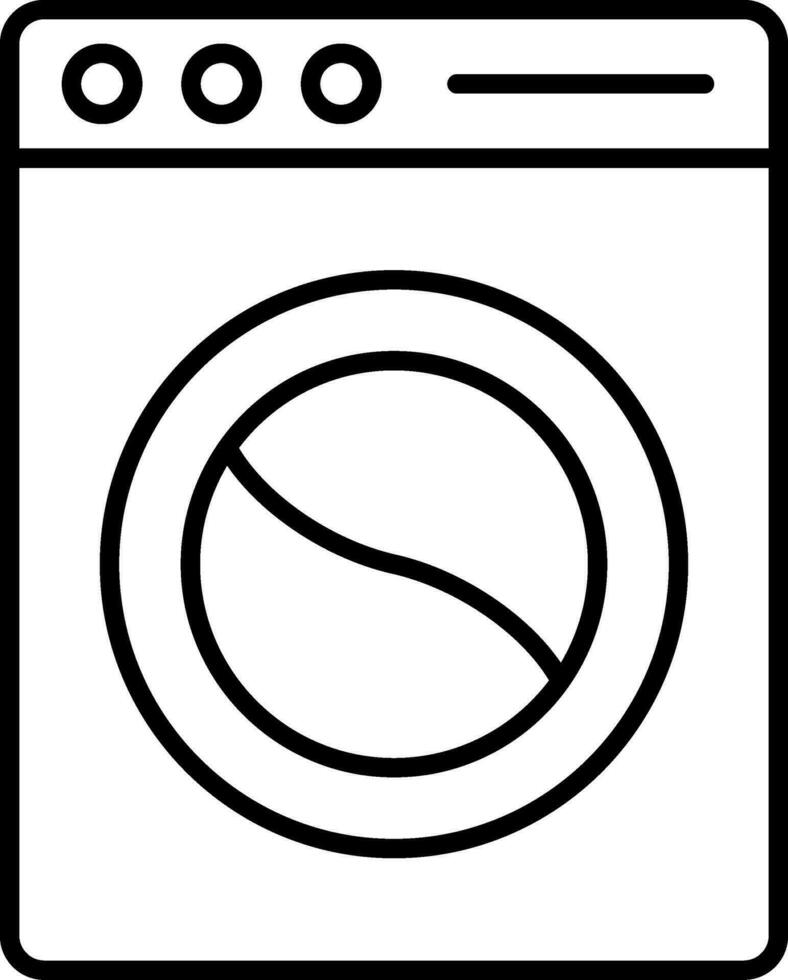 Laundry Line Icon vector