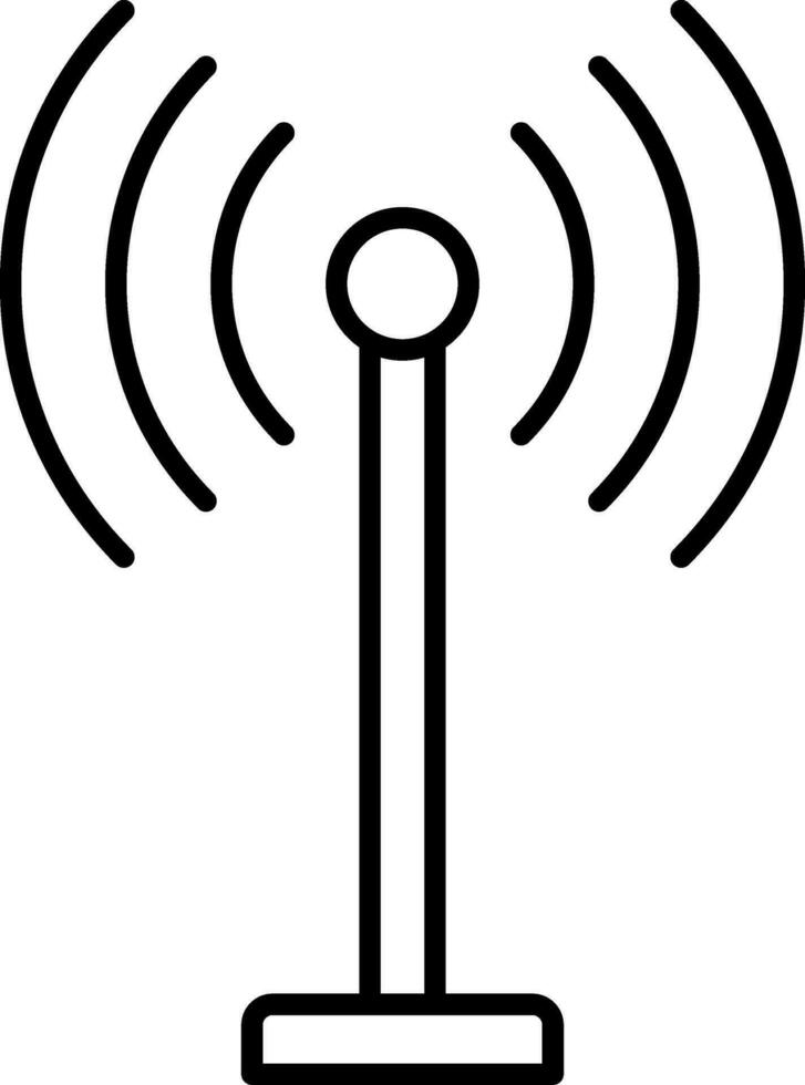 Antenna Line Icon vector