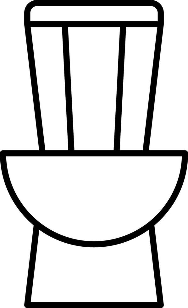 Toilet Line Icon vector