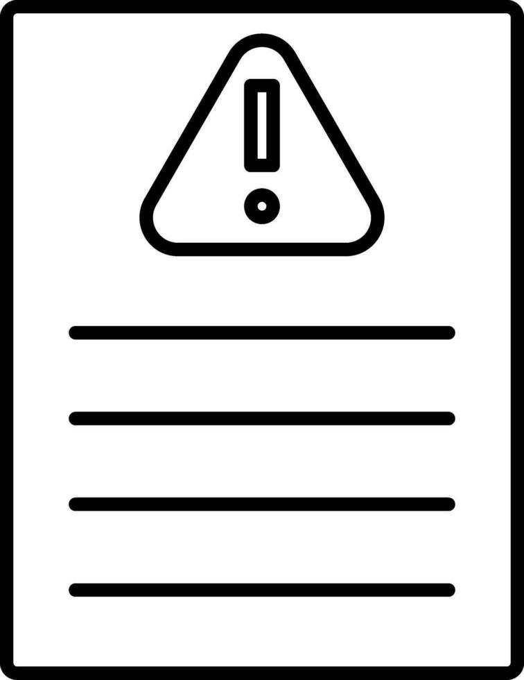 Acceptable Risk Line Icon vector