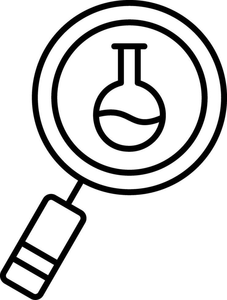Research Line Icon vector